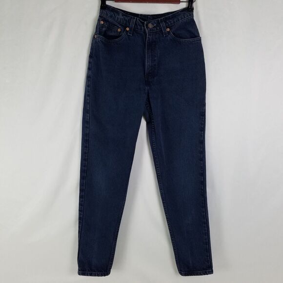 Vintage Levis 512 Jeans Juniors 9 Blue‎ High Rise Slim Fit Tapered Leg USA Denim - Picture 1 of 13